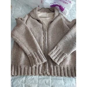 Vintage Heavy Wool Handmade Sweater Large/XL lined see details heavy warm Men's